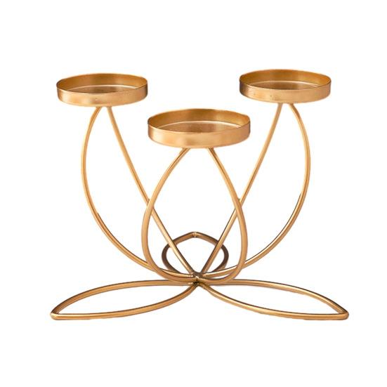 1/3/4/5-Candle Iron Candle Holder Decorative Tabletop Candlestick Holder Stand for Wedding Event Mantel Kitchen Dining Table Decor