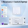 Tuya WiFi Smart Switch 433MHz Universal Breaker Timer Voice Control Smart Life APP Wireless Remote Control Support Alexa Google