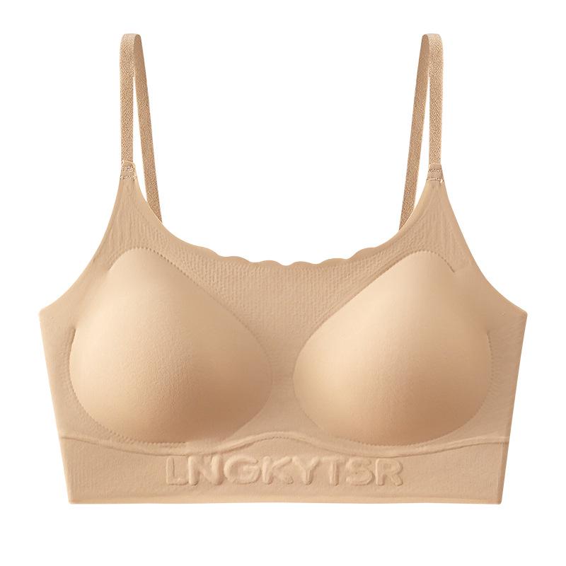 

Невидимый бесшовный бюстгальтер пуш-ап для маленькой груди - телесный, спортивный жилет, один размер XXL (125-145 jin)