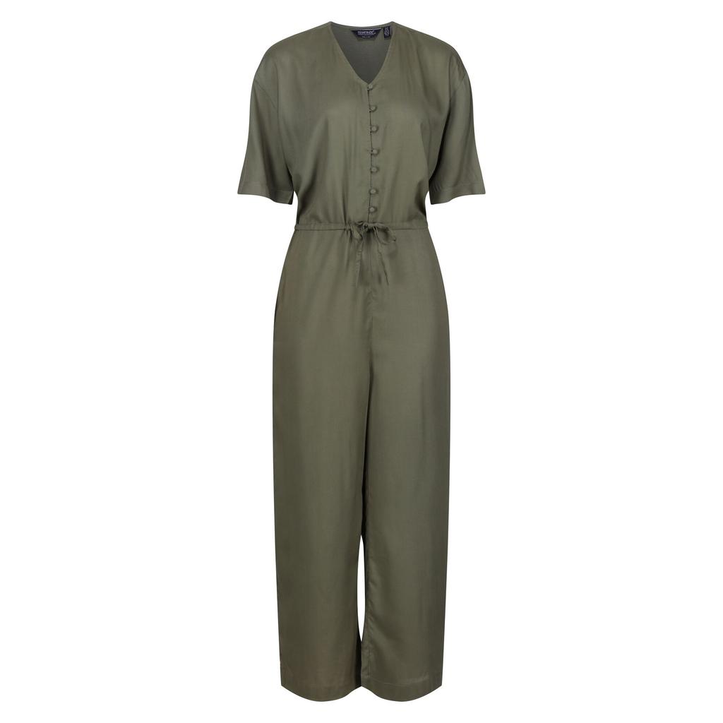 Regatta Womens/Ladies Streap Lightweight Button Front Short-Sleeved Jumpsuit