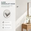 4 PCS Stainless Steel Stainless Steel Hook Sticky Backing Towel Hook  Home Organization