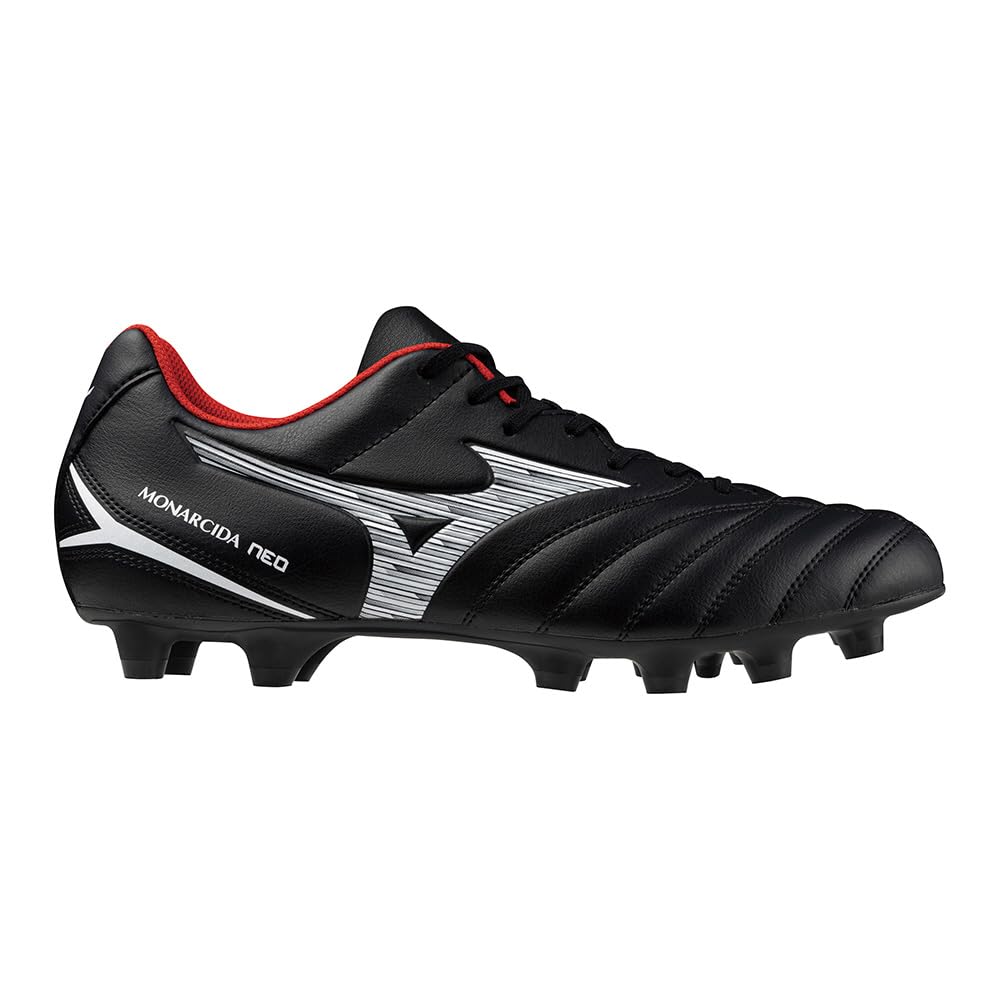 Mizuno Monarcida NEO 3 SELECT Soccer Club 3E Cleats, Football, Wide, Lightweight, Black/white, 26.5 Cm,
