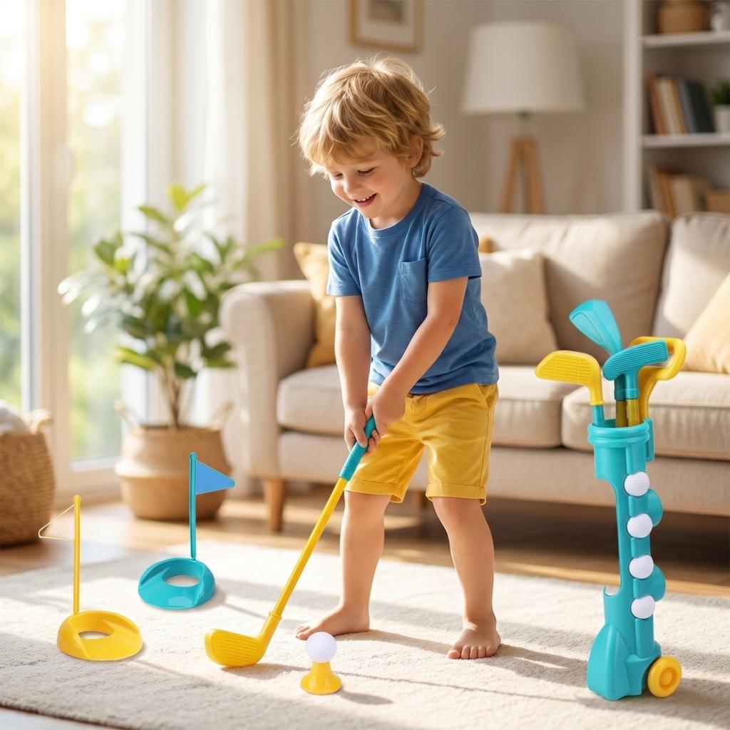 Parentchild Interactive Outdoor Children's Golf Club Set Toy