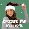 Color-Changing Flip Sequin Santa Hat — Reversible RedGreen “Magic Flip” Sequins, White Fur Trim — Festive Christmas Cap