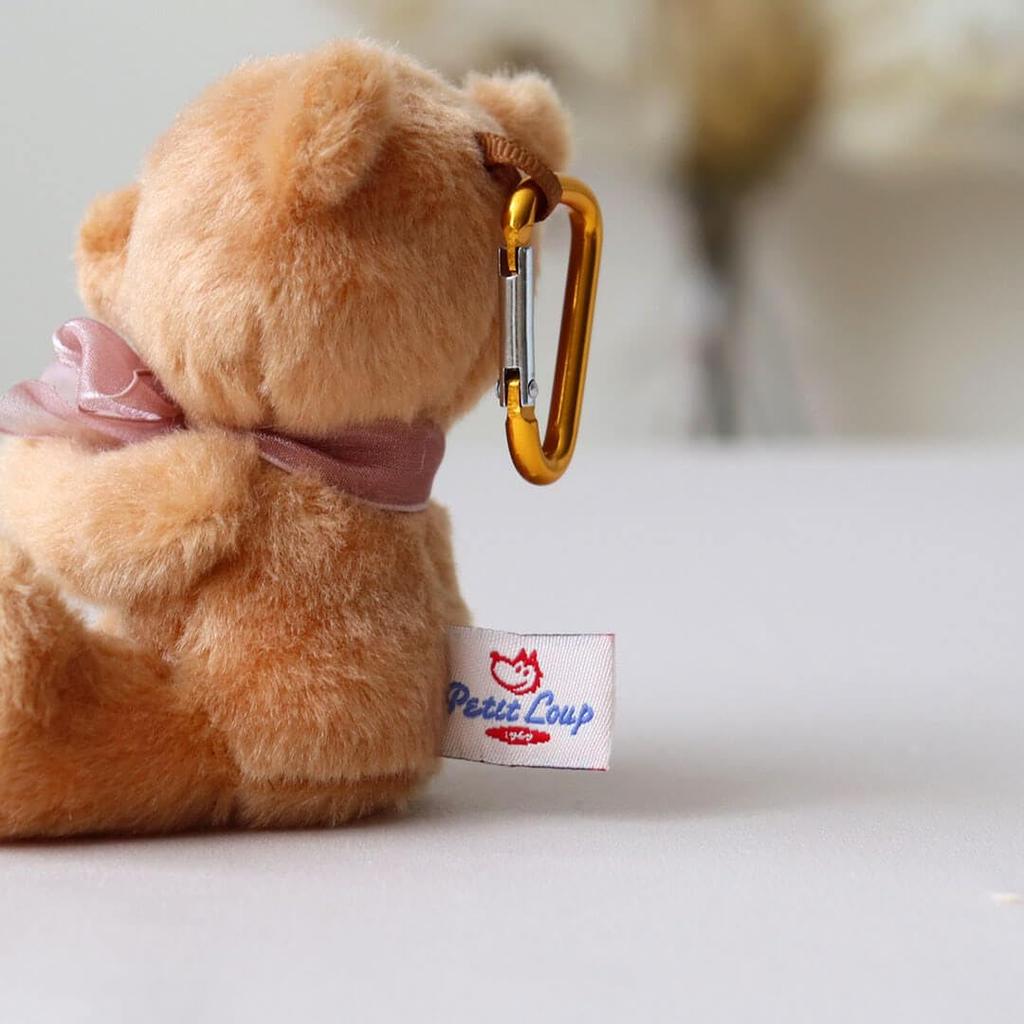 [Petit Luu] Coffret cadeau de peluches initiales de votre choix, Tête Initial Chocolat Cadeau Fleur T