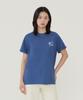COVERNAT WOMAN Oversized Summer Trip Graphic T-Shirt Dark Blue
