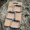 3pcs Durable Square Carabiner Portable Snap Clip Hook New Outdoor Camping Hiking Keychain
