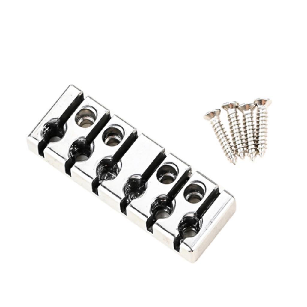 Headless Electric Guitar Nut Parts Adjustable Headless Electric Guitar 6 String Zinc Alloy Lock Locking Nut With Mounting Screws