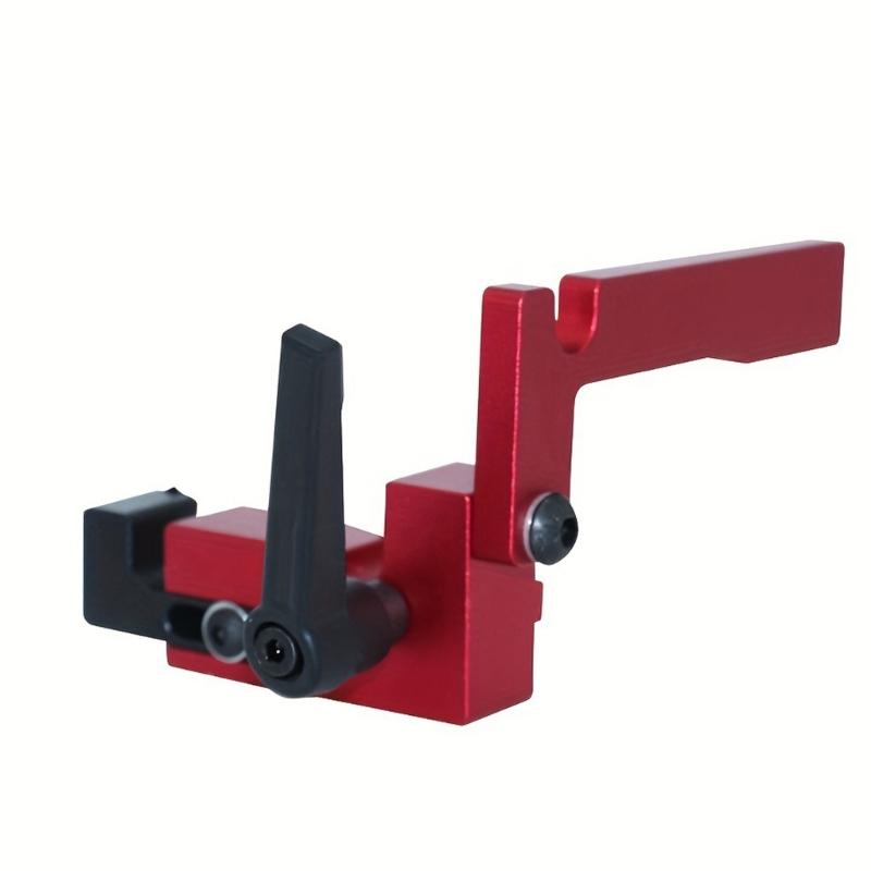 

Angular Track Caps Type 75 Steel Oblique Track Retainer Miter Fence Stop Simple Installation for Woodworking Projects 1 червоний