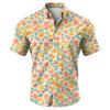 Men's Casual Fashion Printed Short-Sleeve Shirt