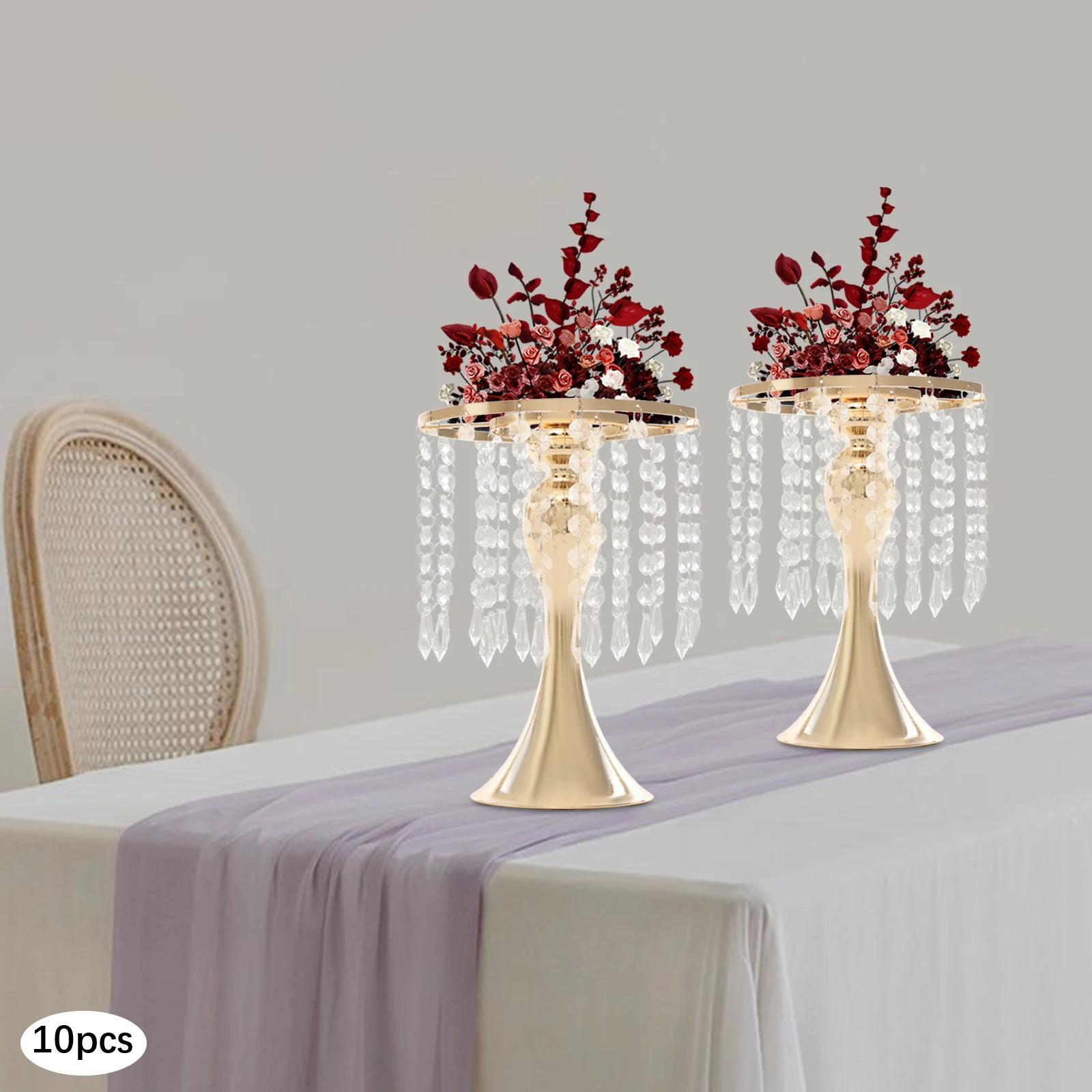 

10PCS Flower Stands, Crystal Flower Stand, Flower Arrangement Stand United States