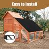 Outdoor Chicken Run Cover Waterproof Chicken House Cover with S hook Poultry Breeding Cage Sunshade Dust Cover for Farms Using