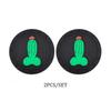 2pcs 7.2CM Cute Car Water Cup Bottle Holder Car Coaster Covers Anti-slip Pad Mat Silica Gel Sticker Auto Interior Accessories