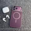 iPhone18PROMAX honeycomb mesh heat dissipation magnetic suction mobile phone case for Apple 17 lens holder protective case