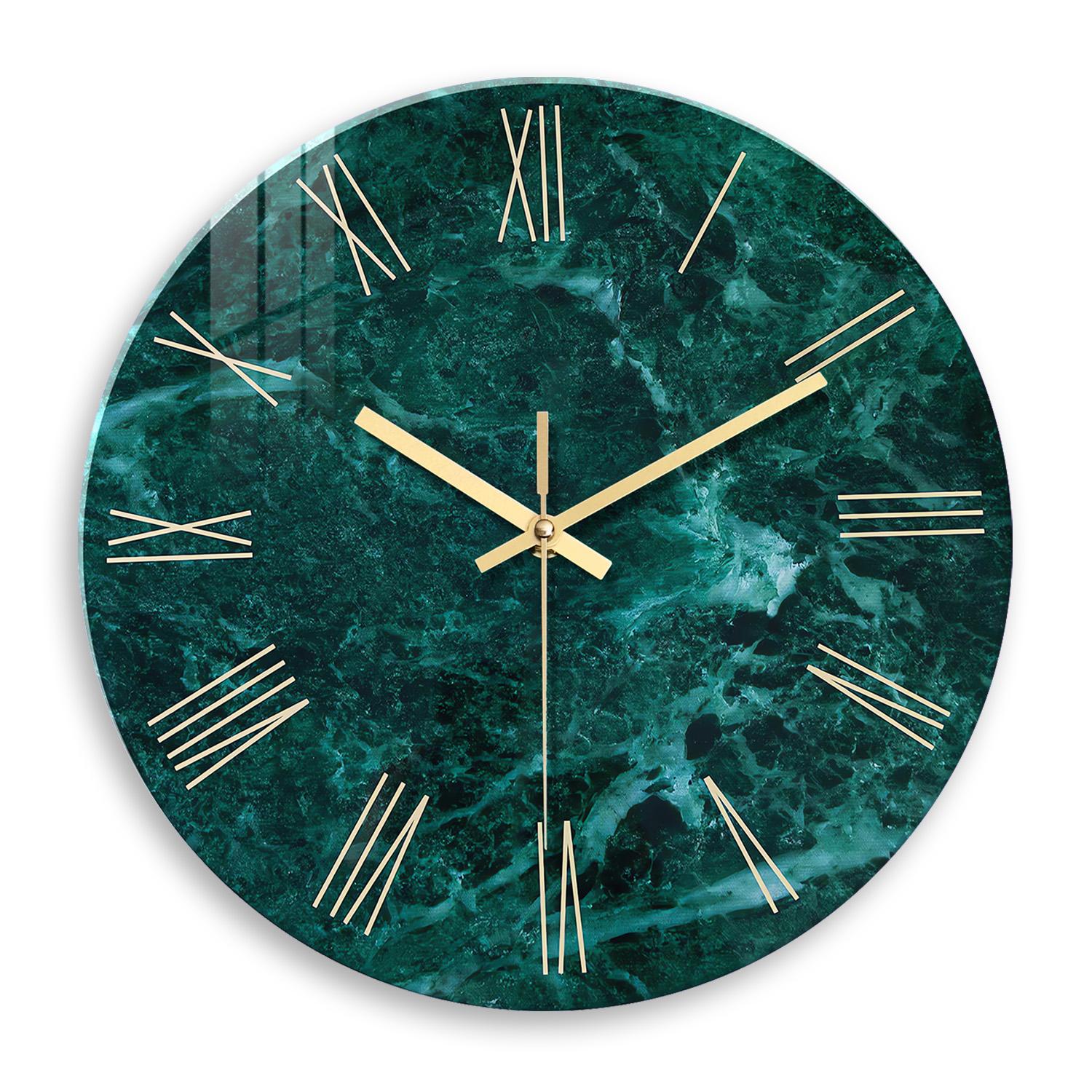 High-Standard Creative High-Standard Stylish High-Standard Dark High-Standard Green Marble High-Standard Texture High-Standard Pattern (as the picture,12Inch)