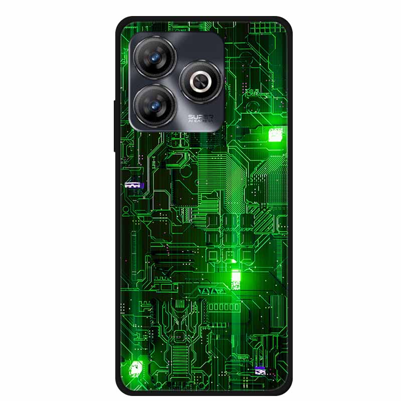 Phone Case For ZTE Blade A75 4G Back Cover Case Shockproof Black Silicone Soft Funda For ZTE Blade A75 4G Case A 75 6.6" Coque