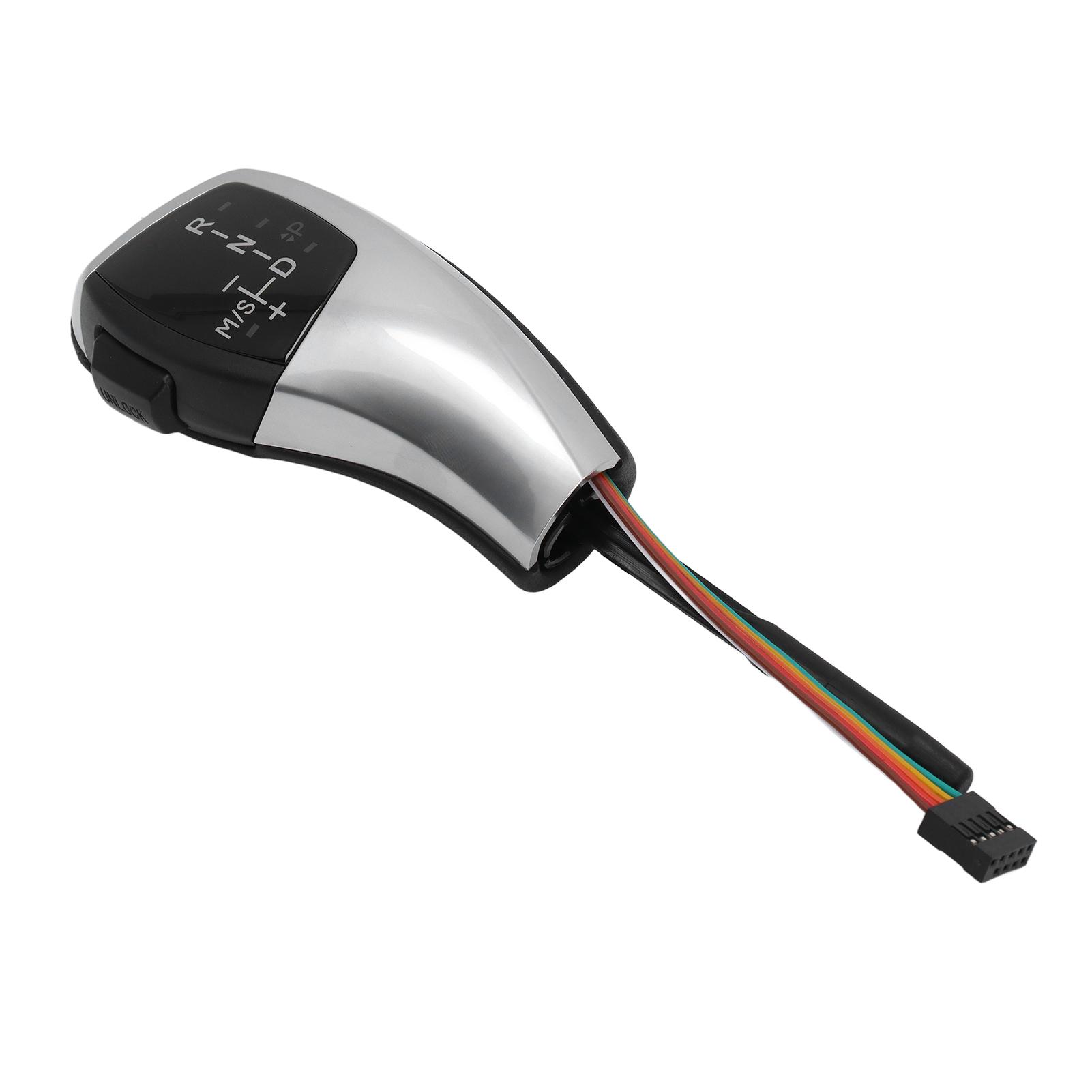 

Светодиодная ручка переключения передач, рычаг переключения передач, комплект для модернизации головки с кнопкой запуска/остановки двигателя для E61 E60 E46 LHD, серебристого цвета