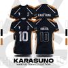 Haikyuu Fukurodani Hinata Tegneserie Anime Cosplay Menn Jersey Kortermet Barn T-skjorte Klær Unisex Topper Ny Mote Dame T-skjorte