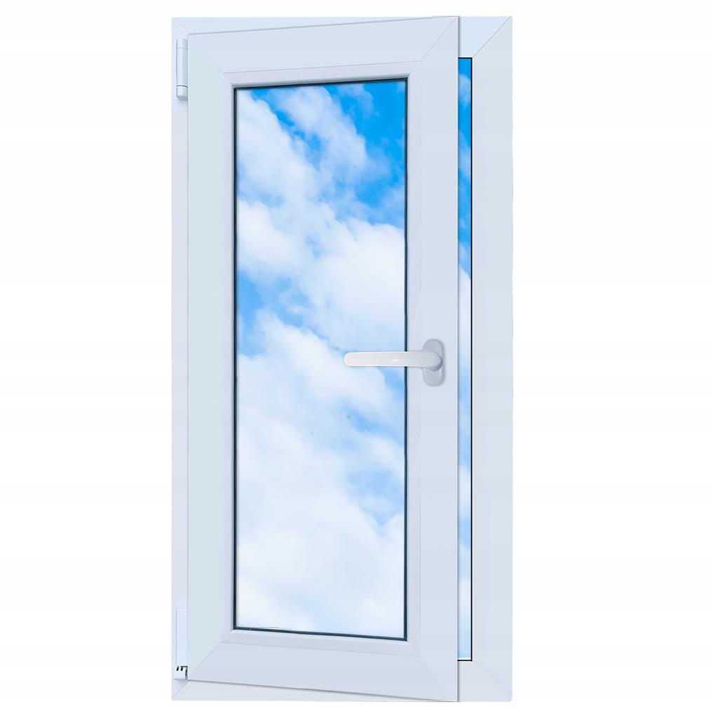 Finestra PVC Antracite 50X80 Sinistra Nuova 500X800 Mm Vasistas-Apertura a Sbalzo Doppio Vetro