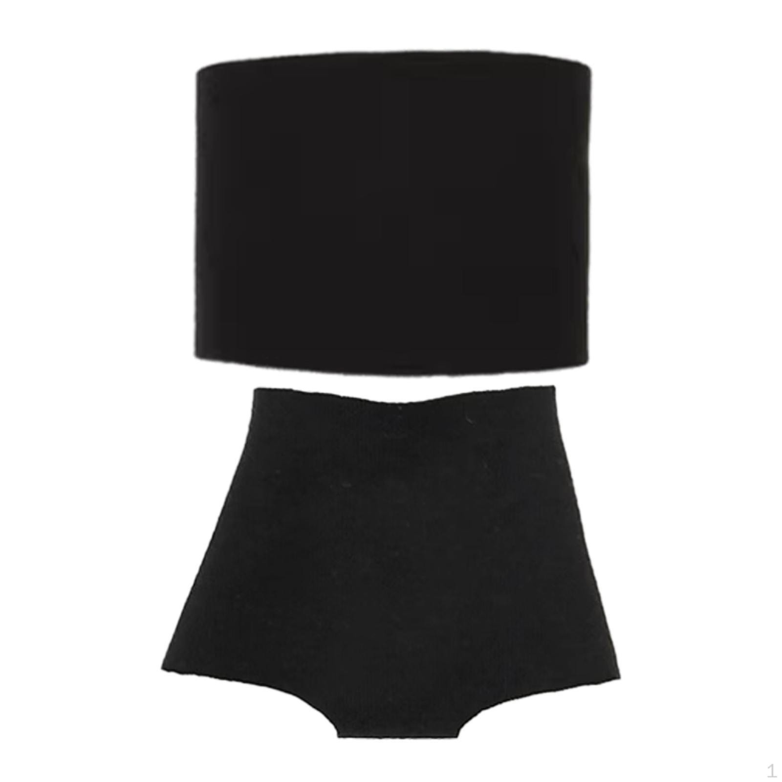 

Одежда для экшн-фигурки масштаба 1/6: Топ-труба и шорты Black