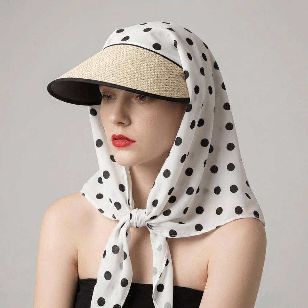 Lightweight Korean Style Headscarf Baseball Hat Print Y2k Strappy Scarf Hat Spicy Girls Sunscreen Headscarf Hat Women