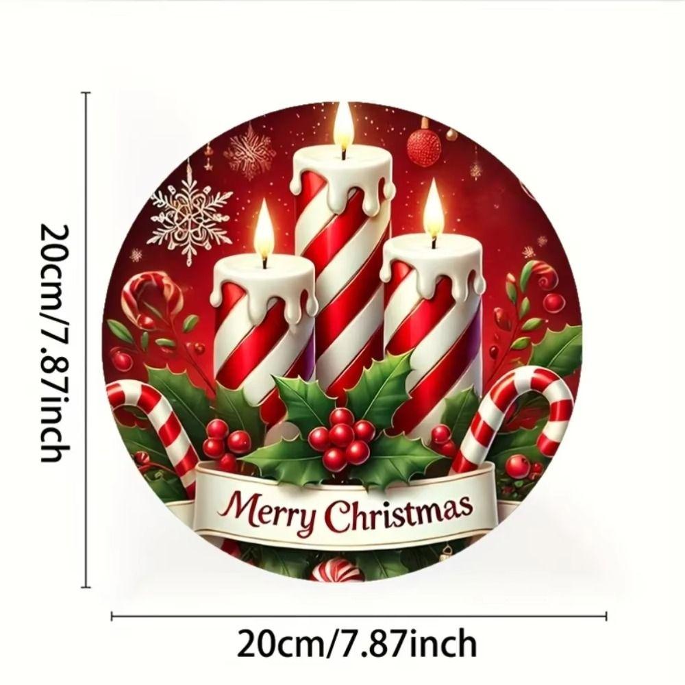 Metal Wall Sign Magic Deer Christmas Art Home Decor 20x20 Cm