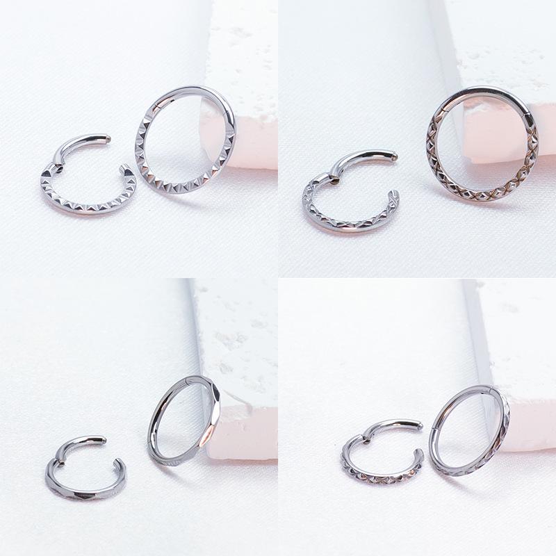 316L Nahtloser Offener Nasenring-Hoop - Europäischer & Amerikanischer Stil Körperpiercing Schmuck