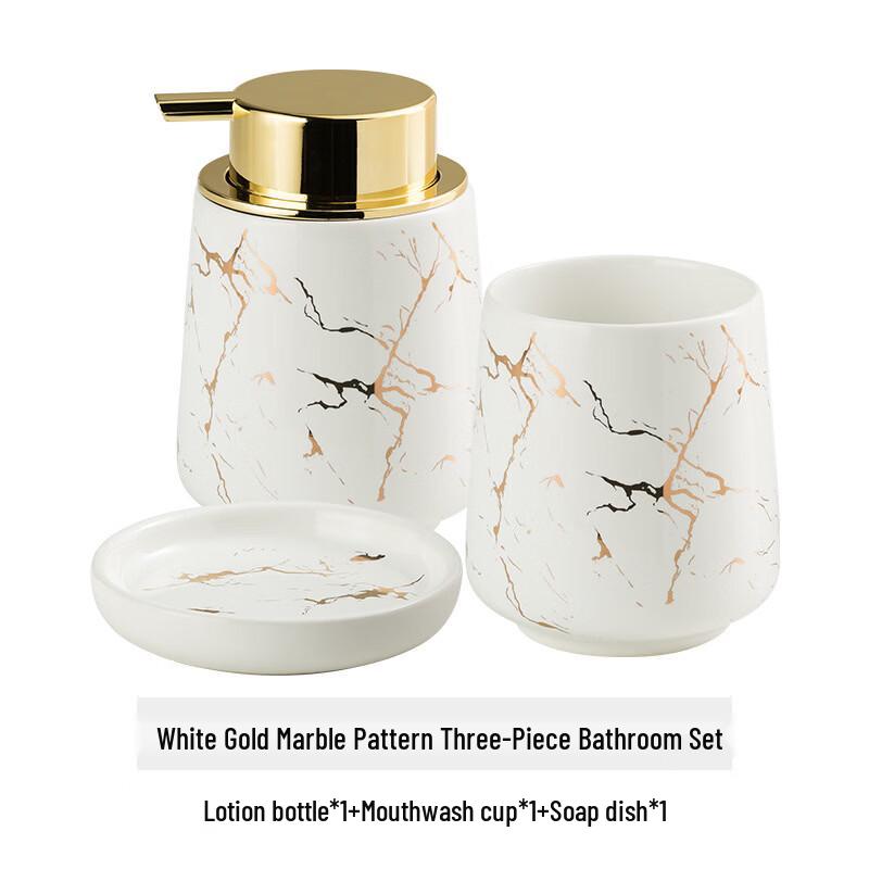 OLOEY Light Luxury Ceramic Travel Toiletries Set