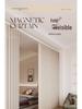 Room Divider No-Drill Folding Door Curtain for Bedroom and Living Room Privacy.