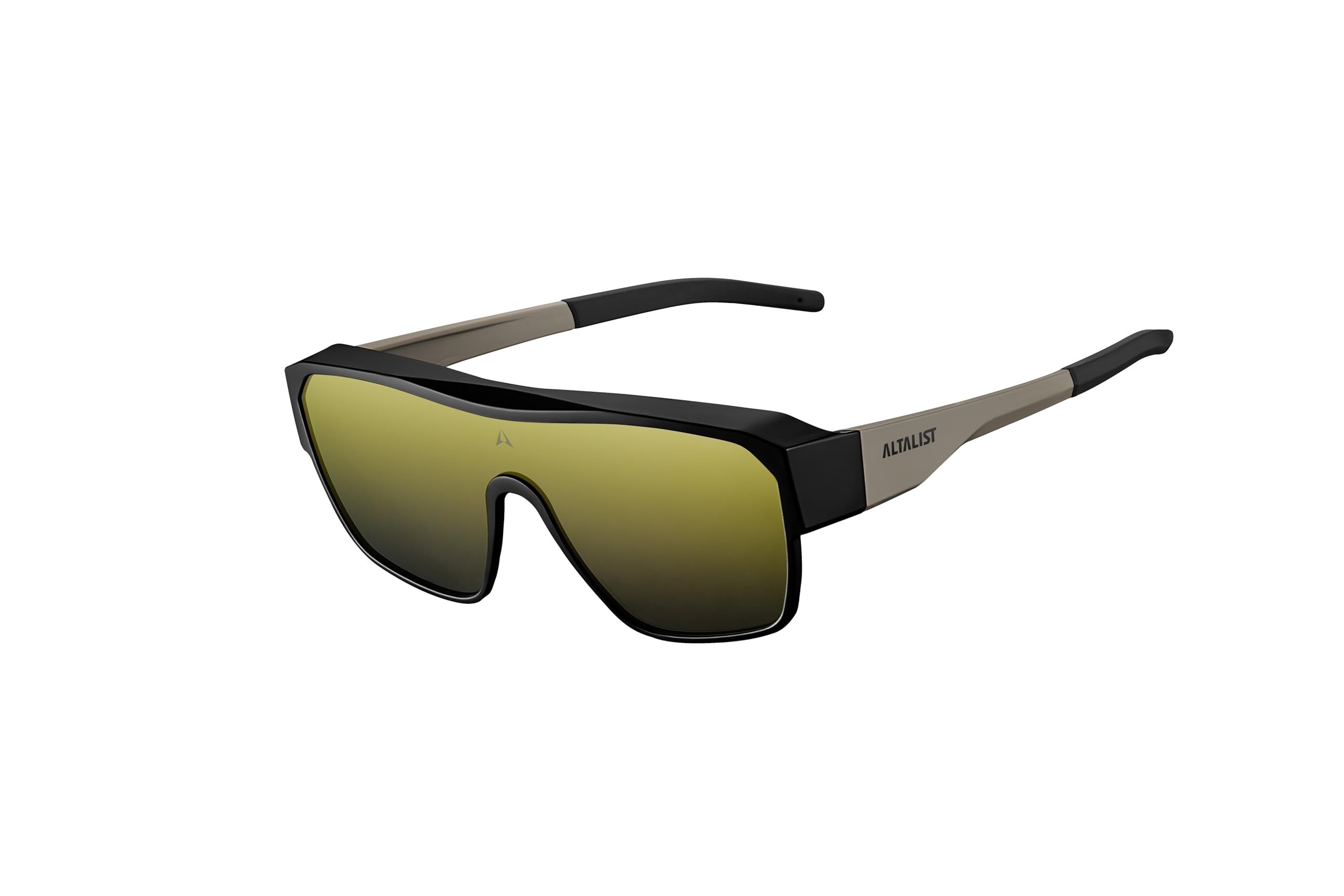

ALTALIST Overglasses 2 Polarized Lenses (Matte Black, Sand Yellow Frame, Super Bronze Mirror Lens)