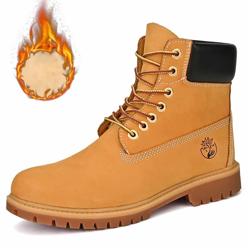 

Осенние мужские повседневные рабочие ботинки большого размера для активного отдыха с высоким верхом 43 жёлтый