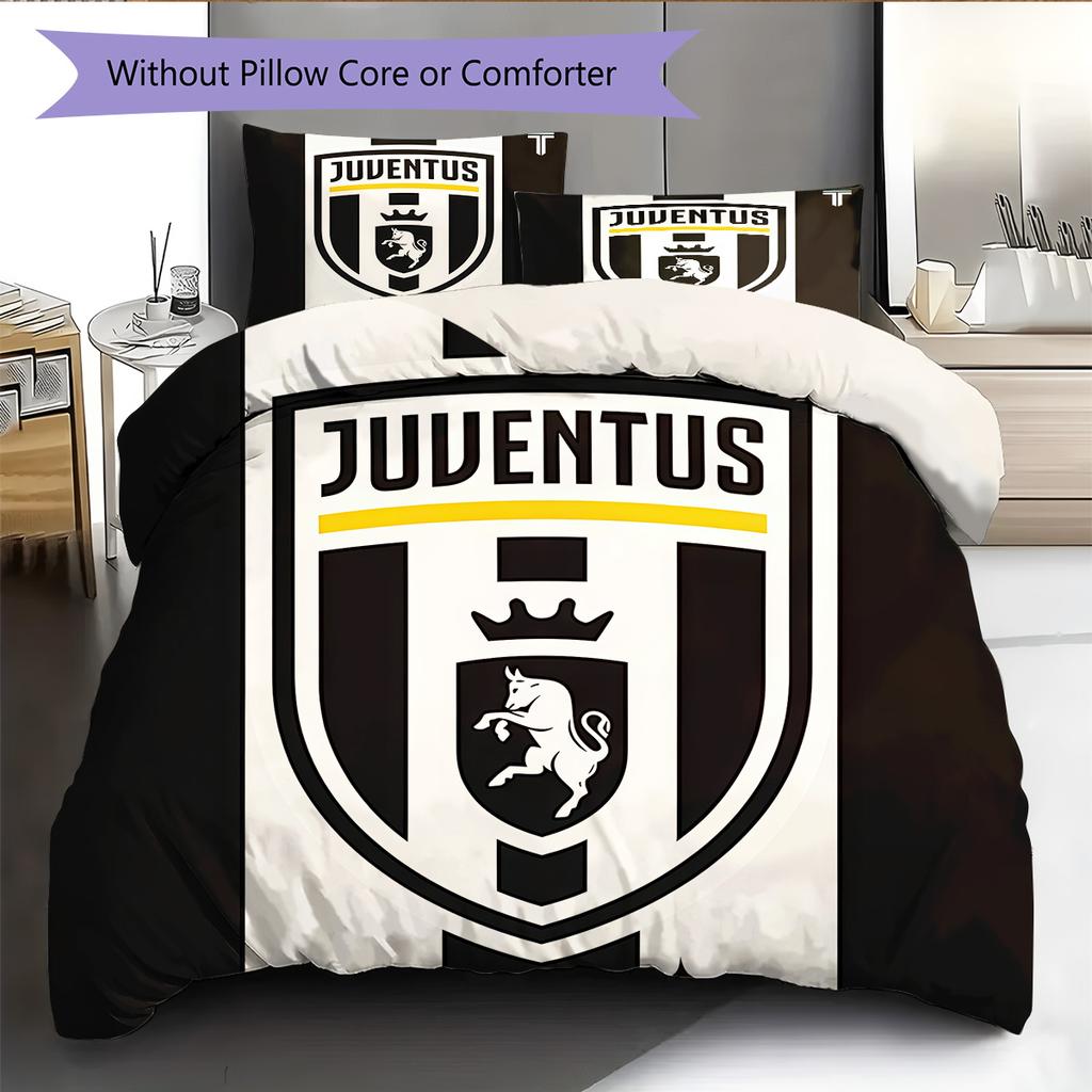 Set cu cuvertură și fețe de pernă Man Utd Decor Acasă Cadou de Ziua de Naștere (1 * husă de pilotă + 2 * fețe de pernă, fără miez)