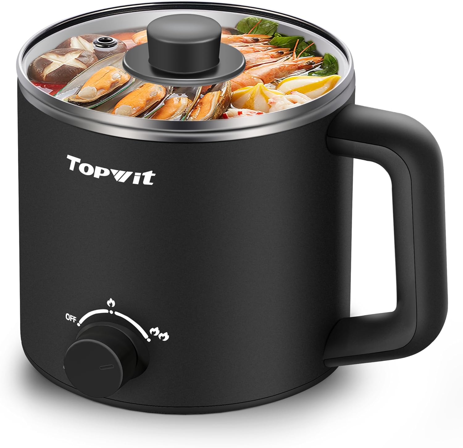 

t Electric, Electric Pot, 1.6L Ramen Cooker, Multifunctional Cooker for Pasta, Shabu-Shabu, Oatmeal, Soup and Egg w United States