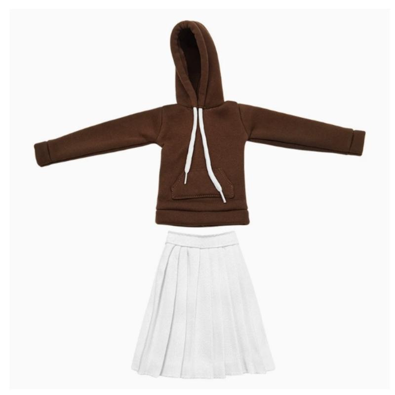 Roupas e Acessórios para Bonecas de 60cm Conjunto de Moletom e Saia Plissada para Bonecas BJD 1/3 Brinquedos de Vestir para Meninas Acessórios para Casa de Bonecas