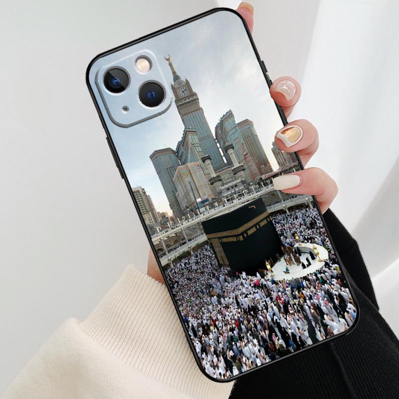 

Holy Mosque Makkah Phone Case For iPhone 17 Pro Max 16 15 11 13 12 14 Pro Max mini 15 16 Plus 16e 17 Air Cover iPhone 13Pro MAX
