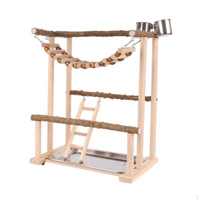 Papagei Vogel Spielplatz Spielständer Übung Aktivität Zentrum Gym Holz Barsch Stand für