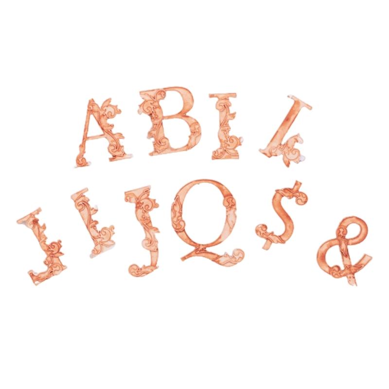 Laced Letter Shaped Silicone Mold Fondant Chocolate Mould DIY Cake Dessert Mould Home Kitchen Baking DIY Supplies