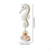 Sea Horse Figurine Seahorse Statue Beach Decoration Wooden for Cafe Hotel Home