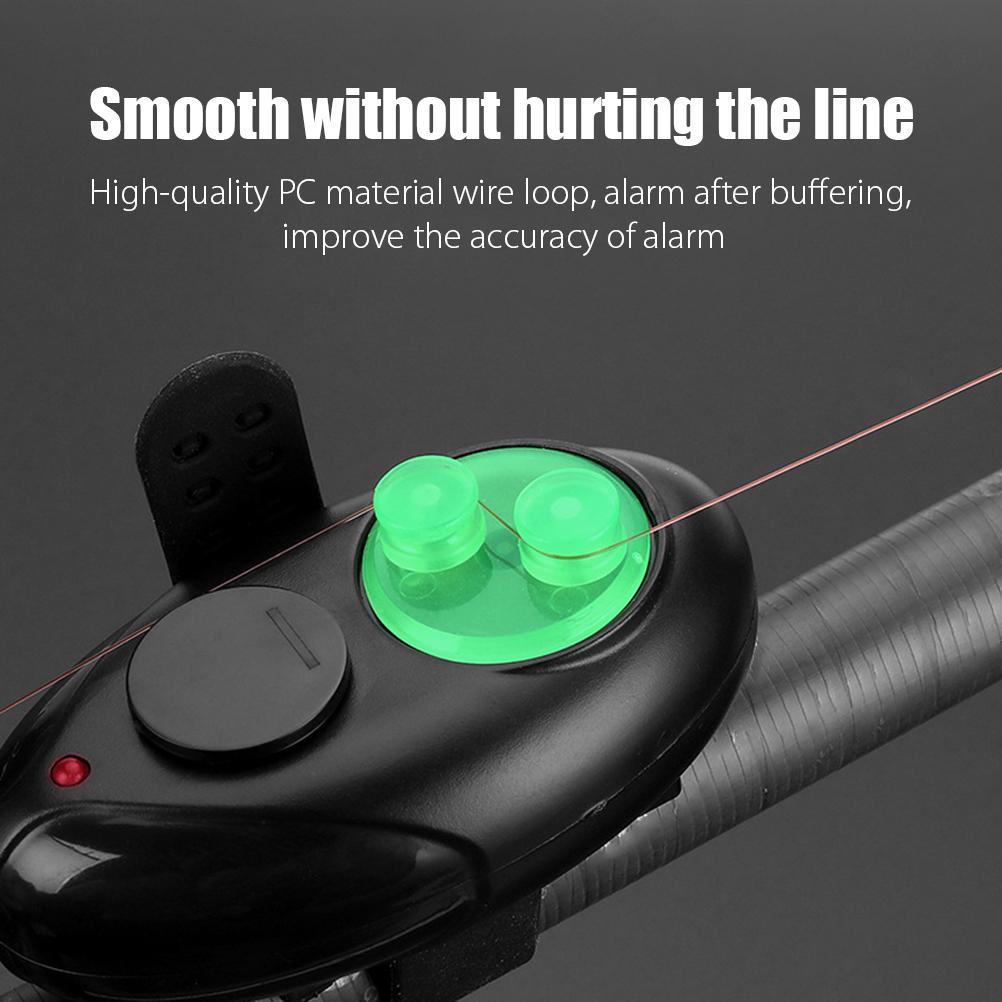 Automatischer Angelrutenalarm Hochempfindliches Elektronisches Angelrutenlicht Fischbiss Köderalarm Locator-Clip