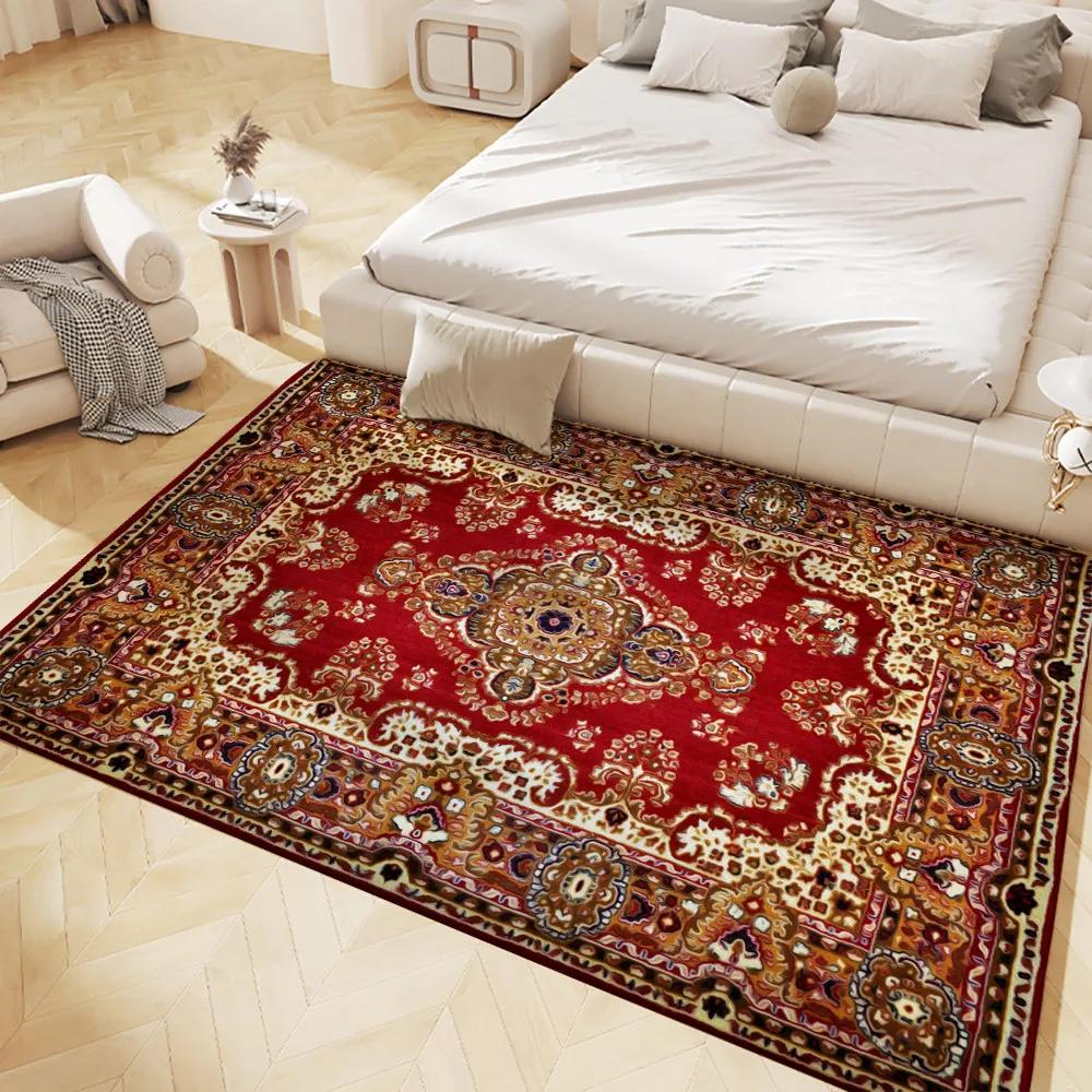 Luxurious Persian-Style Carpet Soft Non-Slip Large Areas Rug for Living Room Bedroom Hall Bathroom and Kitchen Decor Floor Mat
