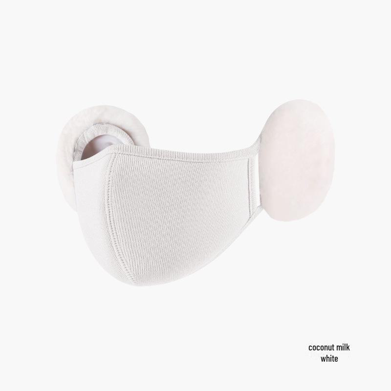 

Женская зимняя велосипедная маска: Теплый, ветрозащитный, дышащий, 3D-дизайн, защита ушей, открывающий лицо, маленький, плюс бархат, утолщенный. One Size