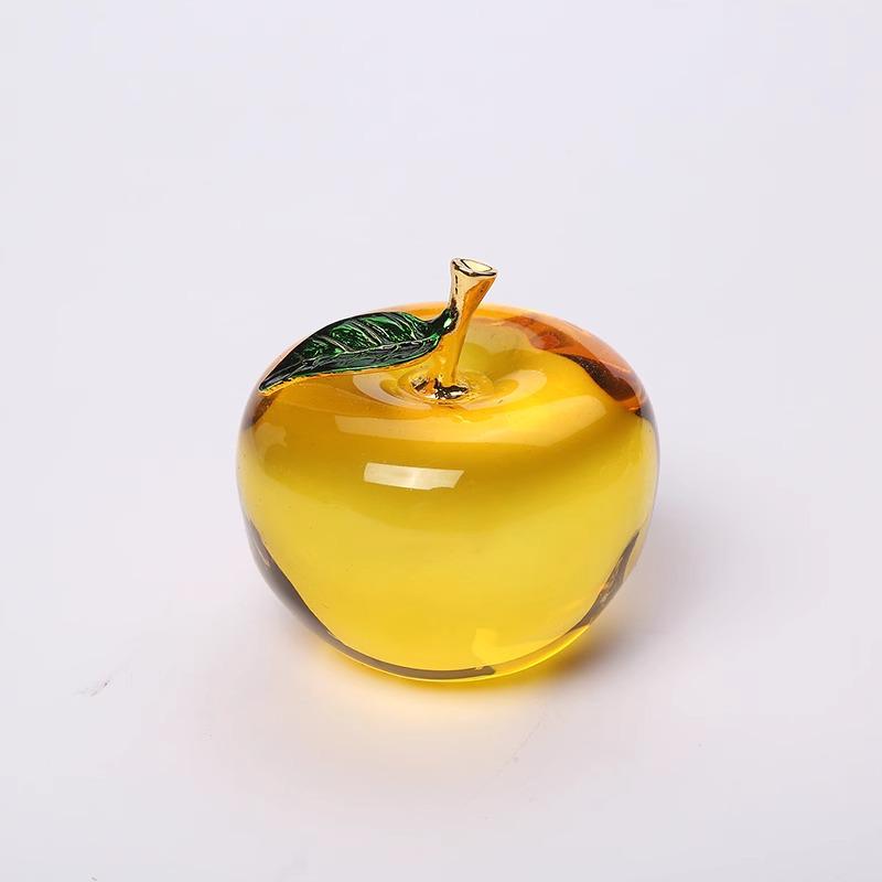 Red Crystal Apple Ornament for Christmas Eve - Perfect Gift & Car Decoration