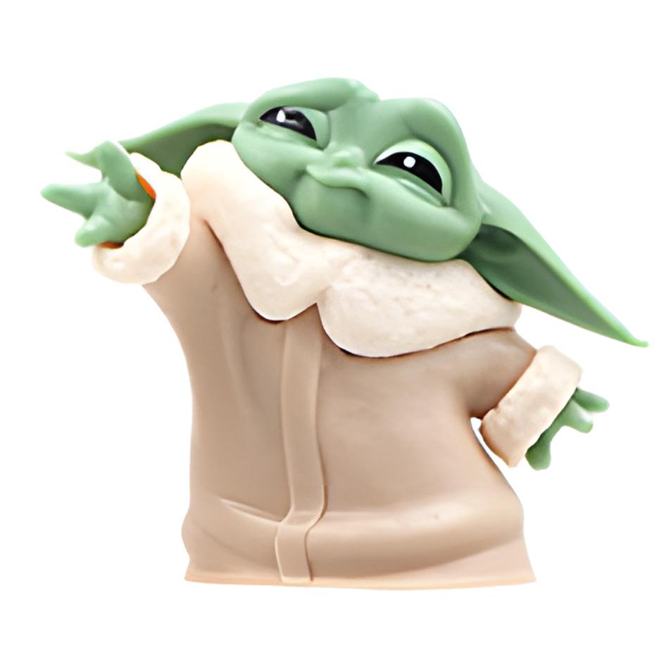 6 uds Toy Master Baby Yoda Darth PVC figura de acción colección de figuras de Anime muñeca Mini juguete modelo para re