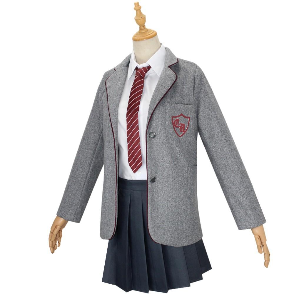 Film Matilda Cosplay-Kostüm für Mädchen, Schuluniform, Mantel, Rock, Roald Dahls Matilda das Musical, Halloween-Cosplay-Outfit für Kinder