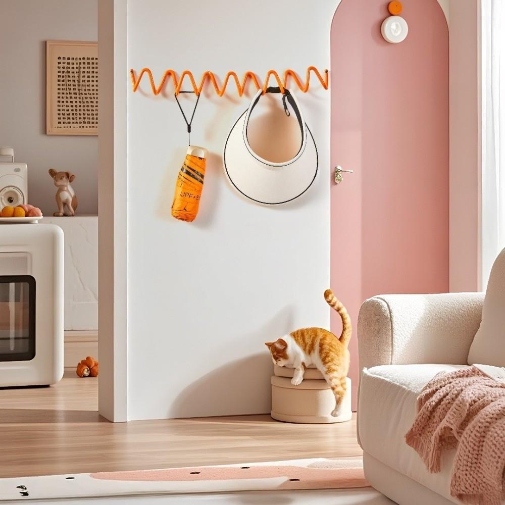 Vlnové Tvarované Věšáky na Oblečení Kovový Věšák Kreativní Polička na Oblečení Domov