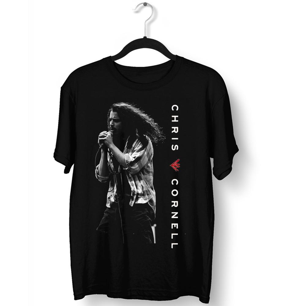 Chris Cornell Live In Concert Shirt Classic Black Unisex S-5XL 1J0242 Unisex T-Shirt L