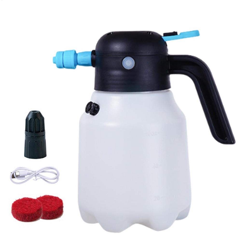 Battery Foam Sprayer 1.8L Portable Spray Cannon Cordless High Pressure USB Charging Sprayer For Patio RV Boat Driveway