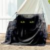 1pc Animals: cats, pattern blanket, all season lightweight home office outdoor nap multifunctional blanket