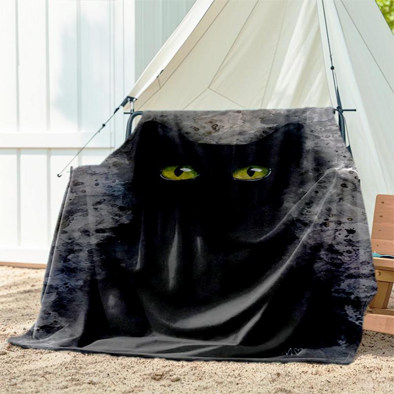 1pc Animals: cats, pattern blanket, all season lightweight home office outdoor nap multifunctional blanket