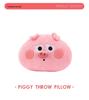 Large Plush Bacon Pig Pillow Backrest - Children's Gift Doll